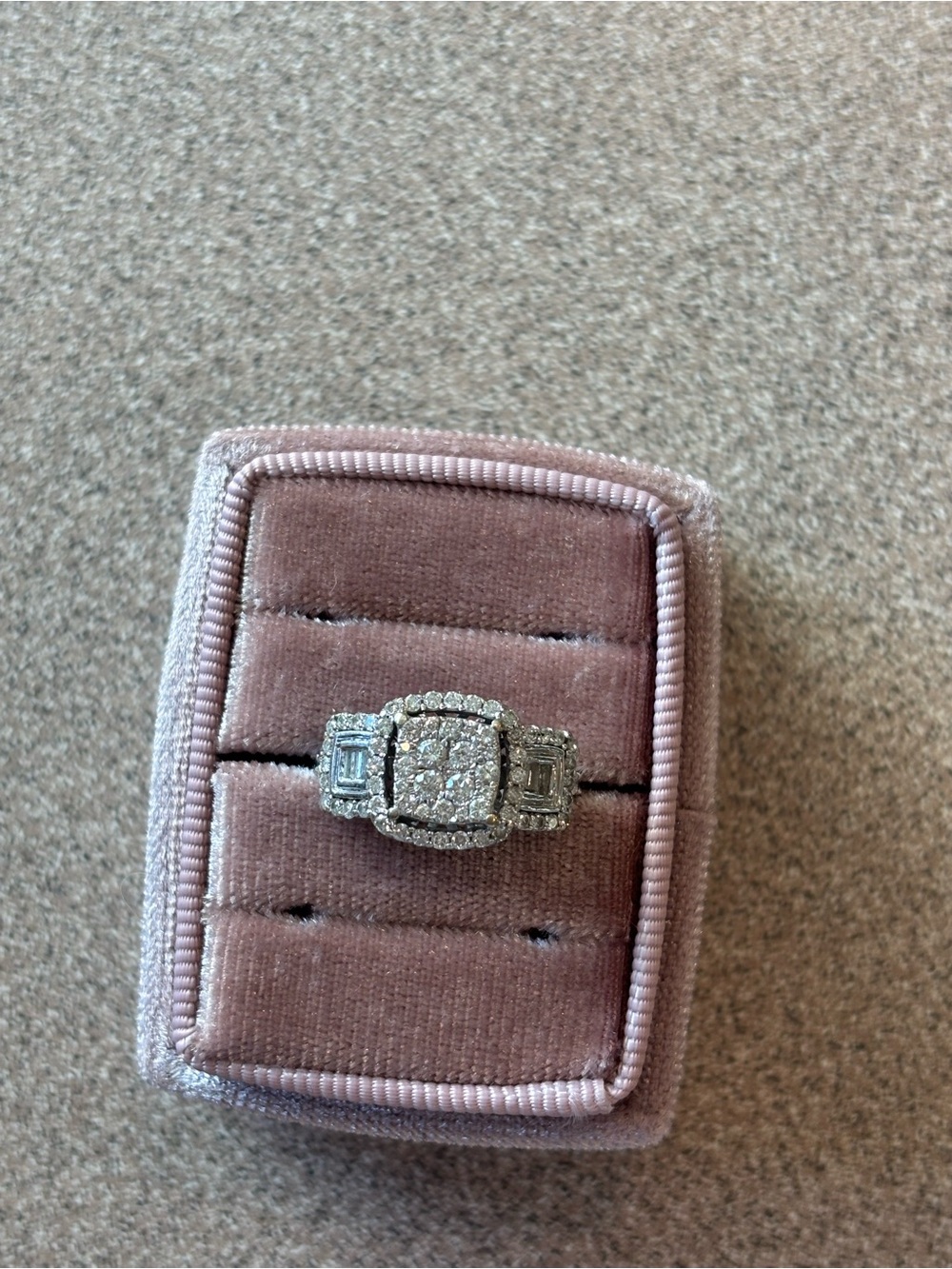 Natural Earth Mined Diamond Women’s Engagement Ring. Size 7